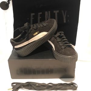 Fenty Creeper by Rihanna/Puma. Black suede w/white